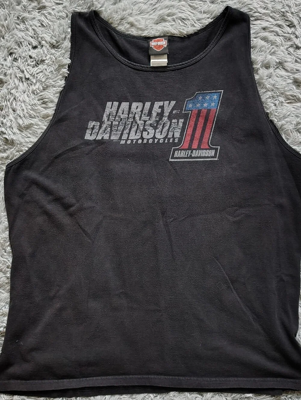 2012 Tri-County Harley-Davidson Fairfield, Ohio Men's Black Tank Top Size 2XL